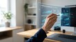 © KohXD - Person using digital interface to access information and ai delivering instant results for enhanced user experience