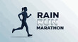 © Donald - Silhouette Of A Runner Pushing Their Limits In The Rain During The Marathon Race