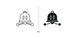 © yunisstock - Comparison of a classic bell and a modernized black bell icon design