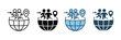 © Ayat0002 - Migration flow icon set multiple style vector illustration