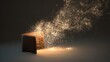 © Sanju - Mystical wallet filled with golden sparkles representing wealth and prosperity concept.