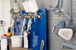 © Maria - airbrush for car painting, spray gun in auto repair shop