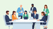 © Nira - Diverse professionals gather around a table for a collaborative meeting