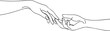 © Said - Two hands reaching out to each other in a gesture of support or friendship