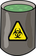 © Griffin9678 - Biohazard Waste Disposal Barrel Isolated Hazardous Material Toxic Warning Industrial Safety Design