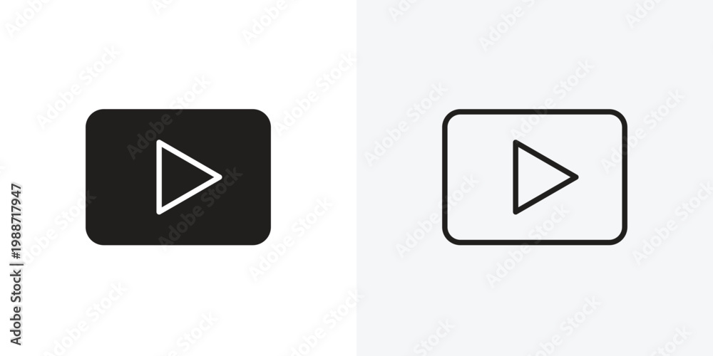 Play vectors icons pack for apps and Ui Ux desigs Stock Vector | Adobe ...