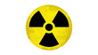 © Maria - Yellow radioactive hazard symbol with grunge texture, isolated on transparent background