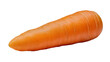 © Maria - Bright orange raw carrot with visible texture lines, isolated on transparent background
