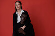 © Leire Cavia/Stocksy - portrait of brunette woman and black man
