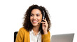 © syihab - Smiling Woman With Headset In Professional Portrait.