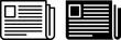 © mohammad - Contrast between traditional and modern newspaper designs in black and white graphics