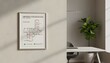 © antuanetto - Emergency evacuation exit plan diagram on wall in a modern office interior showing safe route to exit for workplace safety and emergency preparedness concept