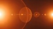 © Keranjang - Bright Orange Lens Flare Effect with Bokeh and Light Streaks.