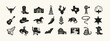 © thetwelvesense - Texas State Symbols and Western Culture Icon Set