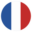 © AnhNgoc - French Flag Icon Circular Design Element