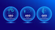 © gunawan - Evolution of Search Concept. Common terms for website optimization search, ask and generative engine optimization.
