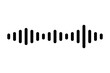© Monika Jurczyk - Audio waveform PNG with transparent background. Sound wave visualization for voice recording, music signal, podcast audio. Minimal waveform icon for apps, UI, media players and sound design. High-res