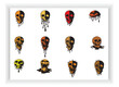 © Nipa - Horror Skull Faces Bundle with Liquid Melt Effect Vector Design