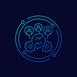 © nexusby - lead generation icon, linear design