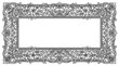 © Zahra santika - Elegant Ornamental Rectangle Frame with Floral Swirls and Scrolls