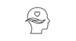 © arif - Line art of a human head.