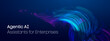© RDVector - Background ai wave with abstract data digital for tech intelligence network. Blue line sustainable with flow neon ripple for concept technology bg. Voice 3d space with cyber light medical.