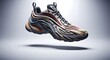 © Andres Mejia - Futuristic athletic sneaker levitating with modern design