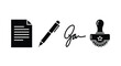© Rakib Anik - Document signing with pen and official stamp