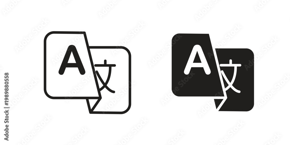 Device Language Icon Language icon for ui app design and web designs Stock Vector | Adobe Stock