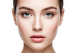 © Photon - Stunning woman's face close up isolated on transparent background detailed portrait