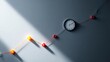 © jiratip - A conceptual image of time tracking the growth of a business