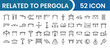 © Rakib - Pergola Icon Pack – Garden, Outdoor, Patio, Architecture, Landscape Vector Icons