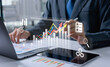 © Father_Studio - Profit and quality management concept focusing on cost planning, pricing strategy, production efficiency, highlighting savings, operational optimization, achieving high quality business performance.