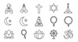 © Lukman - Collection of Religious Symbols and Icons Representing Faith.