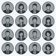 © SINTIA - Professional Corporate User Profile Avatar Icons Set for Business Social Media Interface
