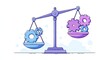 © Boykun - A balance scale holds gears, showing unequal weight distribution