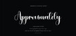 © Mark - signature Font Calligraphy Logotype Script Brush Font Type Font lettering handwritten. vector illustration