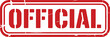 © Ranaart - Bold official stamp with the word official in distressed red letters