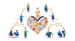 © markusmiller - Teamwork and financial success concept with diverse business professionals and money symbols