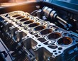 © Krystal - detailed shot of a car engine cylinder head urban garage automotive photography daylight close up mechanics