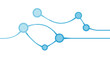 © Shella - A blue network connection graphic illustration.