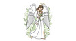 © Baru - Angel holding a baby, symbolizing protection and divine love.