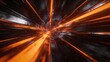 © redtiger9 - Abstract Light Streaks Converging To A Core Representing Rapid Progression and Forward Momentum