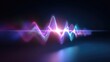 © Matcha_09 - Colorful sound wave abstract visualization for music technology and audio production representing frequency and rhythm in vibrant tones and hues