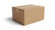 © IDEACENA - Cardboard Brown Box Sealed with Tape on White Background