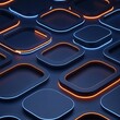© MOHAMMOD - a digital illustration of rounded squares with glowing outlines