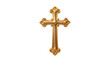 © Isolde - Ornate golden cross with intricate carvings and decorative flourishes