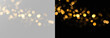 © Alehandro - Shining golden bokeh trail with radiant glitter particles and soft magical dust png