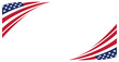 © 381-A - american flag corner stripes border design for patriotic background banner poster. usa independence day theme