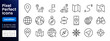 © nadiinko - Location line icon set. Compass, travel, globe, map, geography, earth, distance, proximity minimal vector illustration. Simple outline sign for navigation app ui. 48x48 Pixel Perfect, Editable Stroke